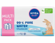 Nivea Vlhčené ubrousky 99% čistá voda 3x57 ks.