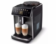 Saeco GranAroma SM6582/10 automatický kávovar, 1500 W, vestavěný mlýnek, 15 barů, dotykový displej, 6 profilů