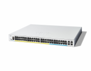 Cisco Catalyst 1300-48MGP-4X - Přepínač - L3 - řízený - 32 x 10/100/1000 (PoE+) + 16 x 2.5G (PoE+) + 4 x 10 Gigabit SFP+ - Lze montovat do rozvaděče - PoE+ (370 W)