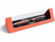 NoName Kuličkové pero Pentel BL407 s růžovo-zlatým tělem a modrým inkoustem