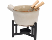 Home Styling Collection Kolekce pro domácí styling Sada na sýrové fondue, porcelánový hrnec, 2 vidličky