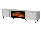 Cama Volare RTV skříňka 200 x 39 x 49 cm kašmír + krb