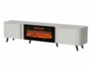 Cama Volare RTV skříňka 200 x 39 x 49 cm kašmír + krb