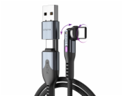 STATIK Statik PowerPivot Pro USB kabel - USB-C - USB-C 3m, nylonový opletený (černý)