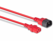 Lindy Napájecí kabel Lindy 30478 IEC C14 - IEC C13 prodlužovací kabel (pro UPS), červený - 2 m