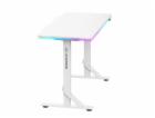 ULTRADESK IRON WHITE herní stůl, 132,5x60,5 cm, 71-81 cm,...