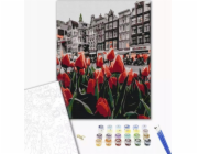 Twoje Hobby Malování podle čísel BRUSHME, 40x50 cm, Amsterdamské tulipány, 1 ks.