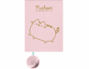 St.Majewski PLYŠOVÝ NOTEBOOK A5/96K LIN PUSHEEN ROZ FO WB