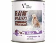 VETEXPERT Raw Paleo Adult Mono Duck - vlhké krmivo pro psy - 800 g