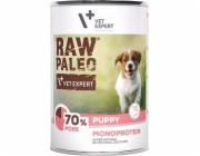 VETEXPERT Raw Paleo Puppy Monoprotein Vepřové maso - mokré krmivo pro štěňata - 400 g
