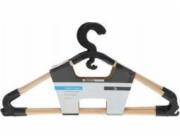 Storage Solutions Ramínko na oblečení do šatní skříně , borovicové dřevo a PP vložky, 3 kusy