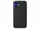 iPhone 16 Plus Silicone Case with MS - Black