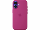 iPhone 16 Plus Silicone Case with MS - Fuchsia