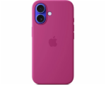 iPhone 16 Plus Silicone Case with MS - Fuchsia