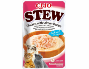 INABA Ciao Stew Chicken & Salmon - pamlsek pro kočky - 40g