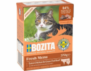 BOZITA Fresh Menu Sterilised Extra Chicken with beef - mokré krmivo pro kočky - 370g