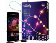 Twinkly Candies LED osvětlení pro vánoční stromek TWKP100RGB-T 6 m 100 světel ve tvaru perel