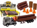 LeanToys Přívěs pro nákladní vůz na dřevo 1:24 Dřevěné po...