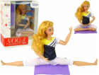 LeanToys Podložka na jógu Baby Doll s dlouhými blond vlasy