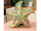 LeanToys Plyšová hvězdice , zelený plyšový polštář 45 cm