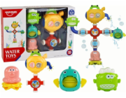 LeanToys Vodní hračka do vany s přepadem a přísavkami