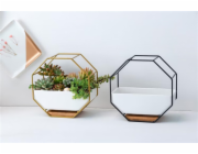 Závěsný gelový hrnec Domoletti, kov, O 23cm, bílý