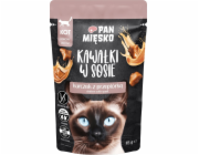 PAN MIESKO Kousky v omáčce Kuře s křepelkou - mokrá smetana na kuře - 85g