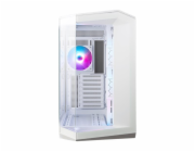 MSI skříň MAG PANO 100R PZ White/ bez zdroje/ levé a přední sklo/ 4x 120 mm A-RGB fan/ 1x USB-C/ 1x USB3.2/ bílá