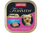 ANIMONDA Vom Feinsten Adult Mini Poultry, salmon and dill - mokré krmivo pro psy - 100g