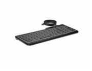 HP 400 Backlit Wired Keyboard - drátová podsvícená klávesnice CZ/SK