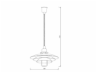 Domoletti Stropní svítidlo  ISLE, 40 W, E27