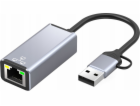 Bounn Síťová karta USB/TYPE C Ethernet adaptér 100 Mbps
