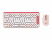 Logitech POP ICON COMBO - ROSE - US INT L - BT - INTNL