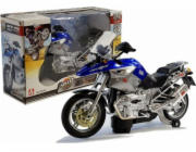 Lean Sport Bateriový motocykl se světly a hudbou modrý