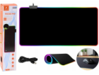LeanToys Podložka pod myš s klávesnicí a LED osvětlením 3...