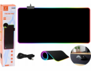 LeanToys Podložka pod myš s klávesnicí a LED osvětlením 30x80 cm LEAN Toys
