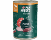 PAN MIESKO s bylinkami Kachní paštika - velmi chutné maso pro psy - 400g