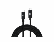 Conceptronic USB kabel CONCEPTRONIC USB-C 4.0 -> C nerezová ocel/nerezová ocel kabel 2,00 m 5A 40Gbps sw