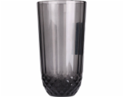 Excellent Houseware Skleněný hrnek ze šedého skla, 345 ml