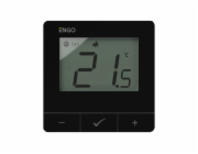 Engo Engo přisazený, internetový regulátor teploty ZigBee/868 MHz, napájený ze sítě 230V, černý E25-230B