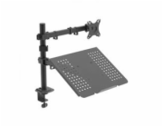 Akyga Rameno na monitor se stolkem na notebook AK-MB-04 VESA 75x75mm / 100x100 mm 15-32“