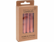 Home Styling Collection Kolekce pro domácí styling Metalické parafínové stolní svíčky, 10 cm