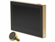 Chytré dveřní kukátko Ezviz HP2 s kamerou,  WiFi, 2K, 4,3" monitor, napájení ze sítě a baterie, zlaté