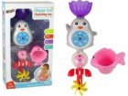 LeanToys Dětská hračka do koupele tučňák