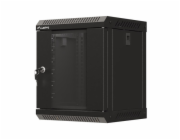 LANBERG RACKOVÁ SKŘÍŇ 10" PRO MONTÁŽ NA STĚNU 6U/300X300 (FLAT PACK) S PROSKLENÝMI DVEŘMI ČERNÁ