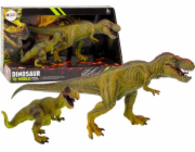LeanToys Figurky dinosaurů Tyrannosaurus s malou figurkou, sada 2 kusů