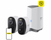 Baseus Security N1 Plus Outdoor  Camera 2K 2-Cam Kit White EU