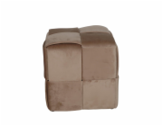 Pouf Domoletti HS-NP04-1, hnědý, 45 cm x 45 cm x 45 cm
