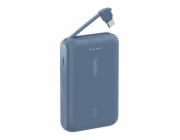 Belkin BOOST CHARGE™ USB-C Power Delivery PowerBanka s integrovaným USB-C kabelem, 10000mAh, 20W, modrá