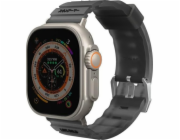 Řemínek pro Apple Watch Skinarma Shokku 49/45/44 mm kouř/kouř